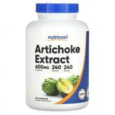 Nutricost, екстракт артишоку, 600 мг, 240 капсул